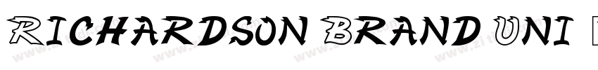 Richardson Brand Uni字体转换